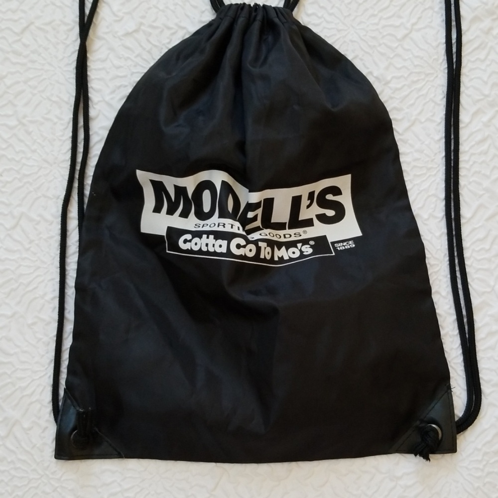 Modell's Black Classic Drawstring Backpack - image 1